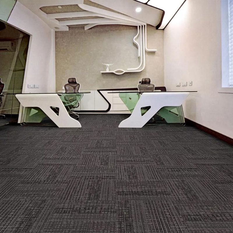 Carpet Tile Non-Skid Fade Resistant Geometry Loose Lay Dining Room Carpet Tiles Clearhalo 'Carpet Tiles & Carpet Squares' 'carpet_tiles_carpet_squares' 'Flooring 'Home Improvement' 'home_improvement' 'home_improvement_carpet_tiles_carpet_squares' Walls and Ceiling' 1200x1200_5ccc1339-c752-450c-af7b-22e57985adc4