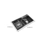 Modern Style Kitchen Sink Stainless Steel Kitchen Double Sink in Black Clearhalo 'Home Improvement' 'home_improvement' 'home_improvement_kitchen_sinks' 'Kitchen Remodel & Kitchen Fixtures' 'Kitchen Sinks & Faucet Components' 'Kitchen Sinks' 'kitchen_sinks' 1200x1200_5ccf32c4-db9f-45d3-97d2-856d4e87fdff