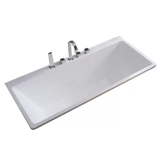 Acrylic Modern Bathtub White Drop-in Rectangular Soaking Bath Clearhalo 'Bathroom Remodel & Bathroom Fixtures' 'Bathtubs' 'Home Improvement' 'home_improvement' 'home_improvement_bathtubs' 'Showers & Bathtubs' 1200x1200_5d036947-f87d-4c48-ae3b-798c50084340