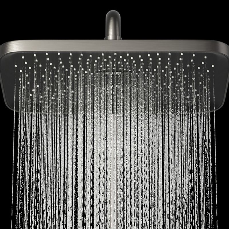 Modern Shower Trim Push Button Dual Shower Head Wall Mounted Shower Combo Clearhalo 'Bathroom Remodel & Bathroom Fixtures' 'Home Improvement' 'home_improvement' 'home_improvement_shower_faucets' 'Shower Faucets & Systems' 'shower_faucets' 'Showers & Bathtubs Plumbing' 'Showers & Bathtubs' 1200x1200_5d088e0a-b788-41c3-93de-584272d72b8c