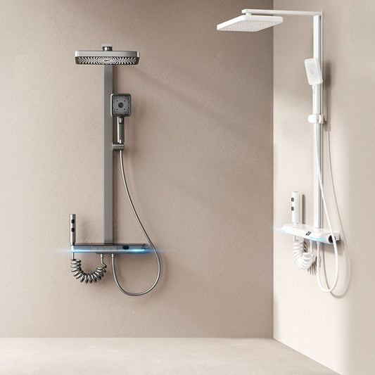 Simplicity Shower Combo Solid Color Valve Included Shower Head Combo Clearhalo 'Bathroom Remodel & Bathroom Fixtures' 'Home Improvement' 'home_improvement' 'home_improvement_shower_faucets' 'Shower Faucets & Systems' 'shower_faucets' 'Showers & Bathtubs Plumbing' 'Showers & Bathtubs' 1200x1200_5d0904ab-b035-4db6-9c37-50a0d2838b4a