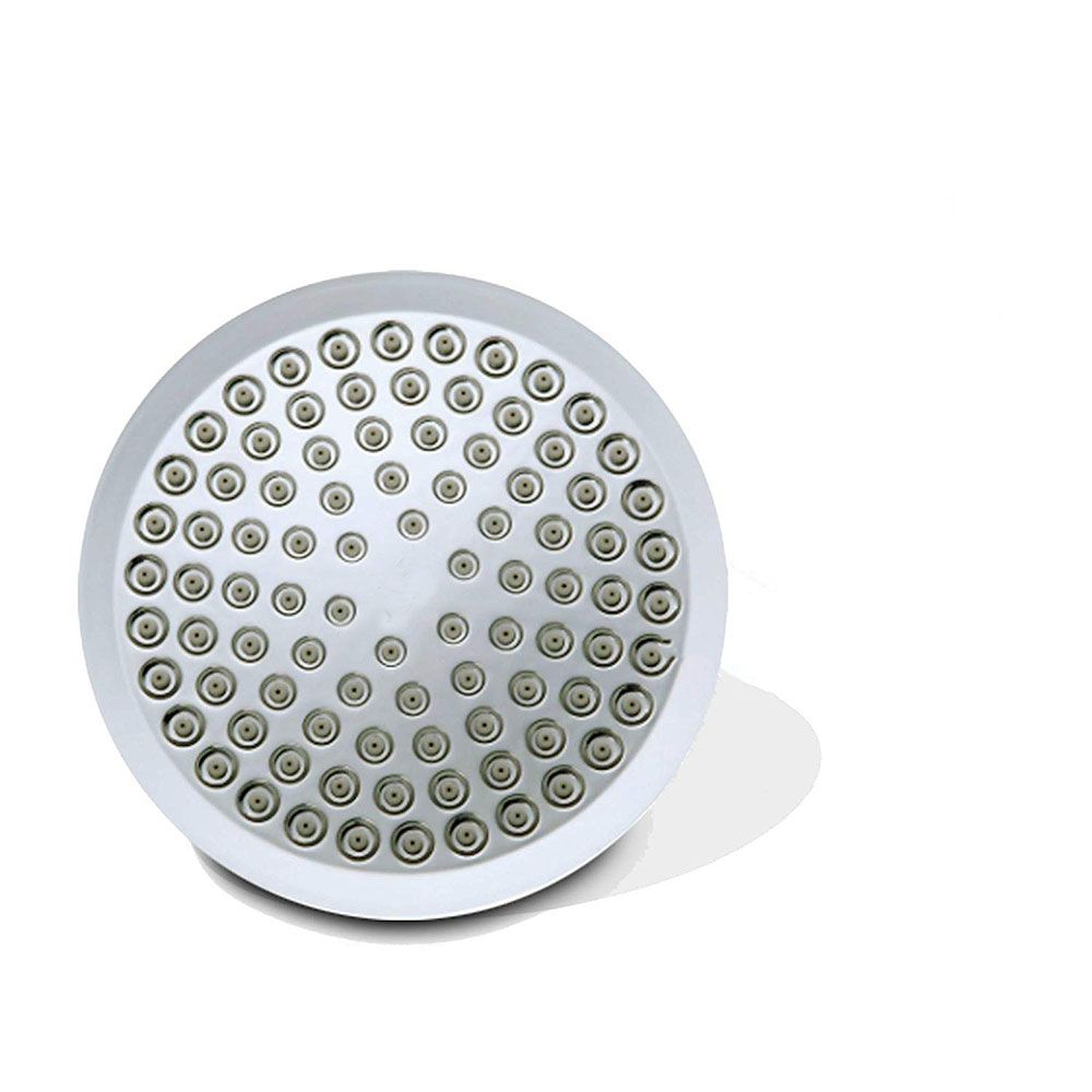 Contemporary Fixed Shower Head Round Metal Spray Head in Silver Clearhalo 'Bathroom Remodel & Bathroom Fixtures' 'Home Improvement' 'home_improvement' 'home_improvement_shower_heads' 'Shower Heads' 'shower_heads' 'Showers & Bathtubs Plumbing' 'Showers & Bathtubs' 1200x1200_5d549228-6a0a-4164-8508-09e5cbdfd92e