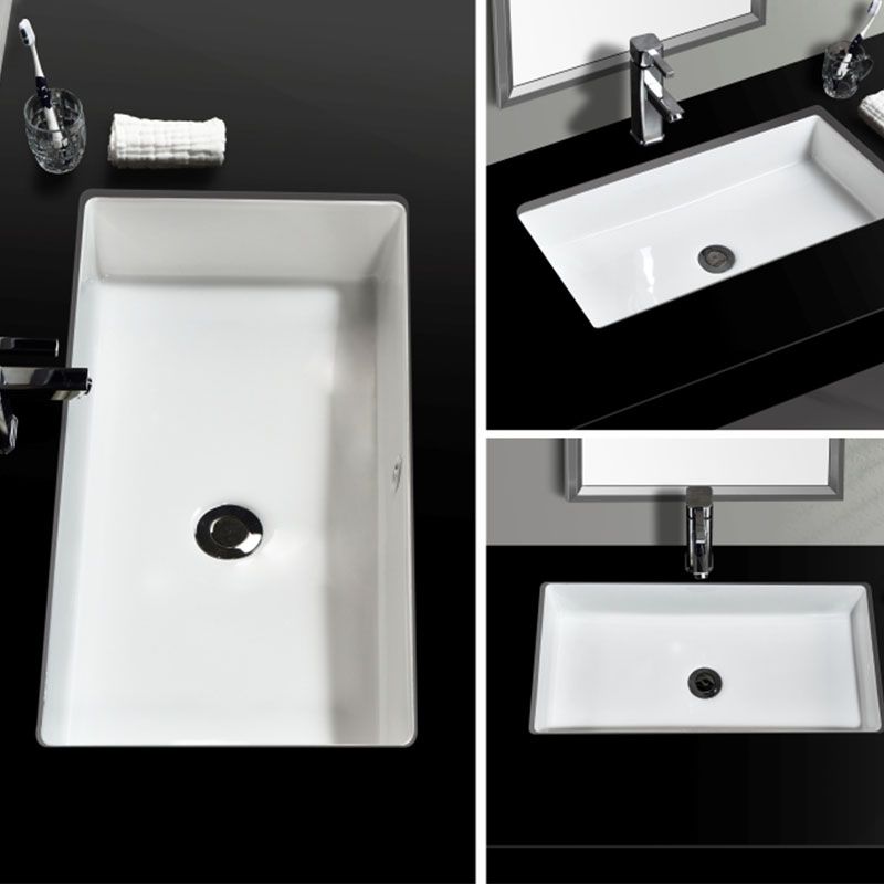 Contemporary Wash Stand Ceramic Metal Undermount Bathroom Sink Clearhalo 'Bathroom Remodel & Bathroom Fixtures' 'Bathroom Sinks & Faucet Components' 'Bathroom Sinks' 'bathroom_sink' 'Home Improvement' 'home_improvement' 'home_improvement_bathroom_sink' 1200x1200_5d5681de-44b6-43ee-a143-f71b69ddbe00