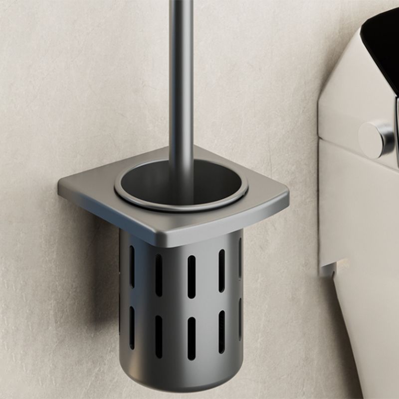 Modern Grey Bath Hardware Set Bath Shelf Towel Bar Bathroom Accessory Kit Clearhalo 'Bathroom Hardware Sets' 'Bathroom Hardware' 'Bathroom Remodel & Bathroom Fixtures' 'bathroom_hardware_sets' 'Home Improvement' 'home_improvement' 'home_improvement_bathroom_hardware_sets' 1200x1200_5d822a1a-9416-4b94-bd2e-064ed57e5306