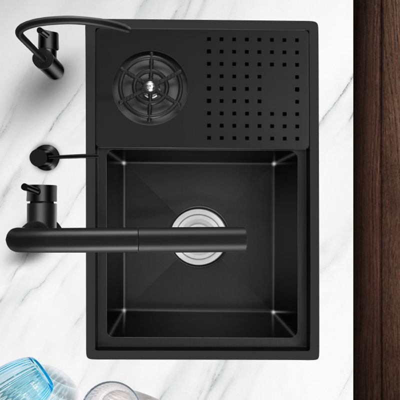 Stainless Steel Bar Sink Undermount Kitchen Sink with Drain Assembly Clearhalo 'Home Improvement' 'home_improvement' 'home_improvement_kitchen_sinks' 'Kitchen Remodel & Kitchen Fixtures' 'Kitchen Sinks & Faucet Components' 'Kitchen Sinks' 'kitchen_sinks' 1200x1200_5d87d83d-18db-4223-9398-7d9a3aedc2cb