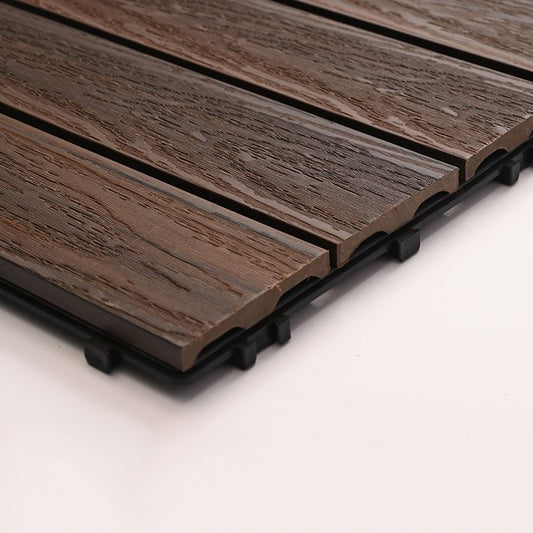 Deck Plank Interlocking Wood Flooring Tiles Garden Outdoor Flooring Clearhalo 'Home Improvement' 'home_improvement' 'home_improvement_outdoor_deck_tiles_planks' 'Outdoor Deck Tiles & Planks' 'Outdoor Flooring & Tile' 'Outdoor Remodel' 'outdoor_deck_tiles_planks' 1200x1200_5d8fe1c3-f243-4d64-9a62-9ba4f5dc93d0