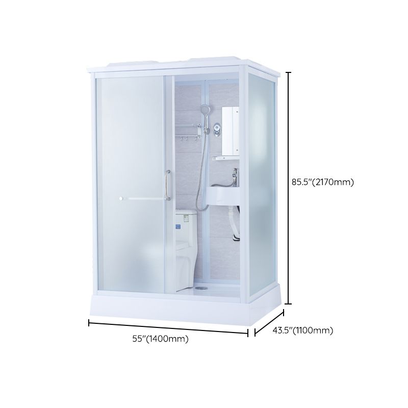 Framed Corner Shower Enclosure Rectangle Shower Enclosure with Faucet Included Clearhalo 'Bathroom Remodel & Bathroom Fixtures' 'Home Improvement' 'home_improvement' 'home_improvement_shower_stalls_enclosures' 'Shower Stalls & Enclosures' 'shower_stalls_enclosures' 'Showers & Bathtubs' 1200x1200_5db763b8-9990-4d72-9ef2-e923c17d75a4