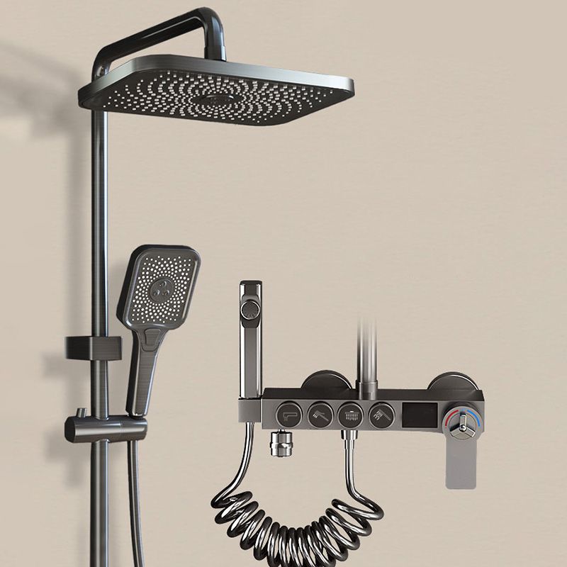Modern Shower Set Solid Color Valve Included Bath Tub and Shower Head Set Clearhalo 'Bathroom Remodel & Bathroom Fixtures' 'Home Improvement' 'home_improvement' 'home_improvement_shower_faucets' 'Shower Faucets & Systems' 'shower_faucets' 'Showers & Bathtubs Plumbing' 'Showers & Bathtubs' 1200x1200_5e14fd3e-8441-4282-b132-d7fe6bee0320