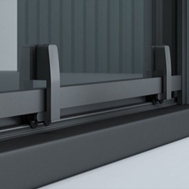 Semi Frameless Double Sliding Shower Door Tempered Glass Shower Door Clearhalo 'Bathroom Remodel & Bathroom Fixtures' 'Home Improvement' 'home_improvement' 'home_improvement_shower_tub_doors' 'Shower and Tub Doors' 'shower_tub_doors' 'Showers & Bathtubs' 1200x1200_5e41253d-ab69-4783-9611-fe4ef58c9ca4