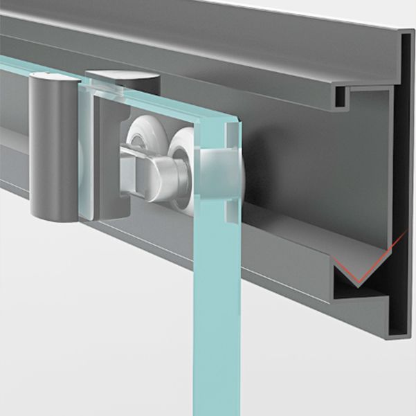 Double Sliding Glass Shower Door Stainless Steel Narrow Frame Shower Screen Clearhalo 'Bathroom Remodel & Bathroom Fixtures' 'Home Improvement' 'home_improvement' 'home_improvement_shower_tub_doors' 'Shower and Tub Doors' 'shower_tub_doors' 'Showers & Bathtubs' 1200x1200_5e41aa6b-20d5-4407-b91b-64ea32b1623b