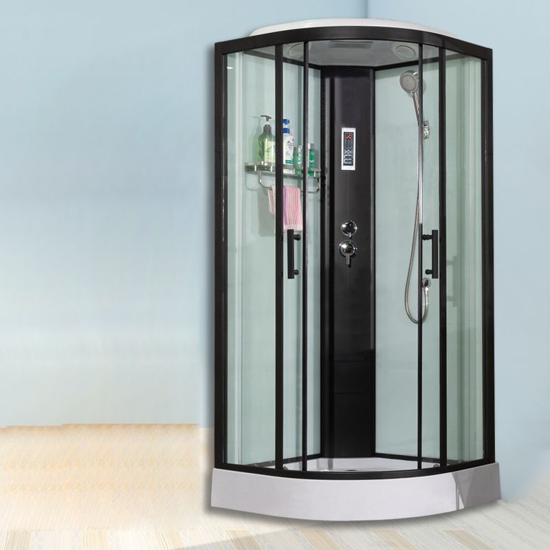 Tempered Easy Clean Glass Glass Tub & Shower Kit Double Sliding Shower Stall Clearhalo 'Bathroom Remodel & Bathroom Fixtures' 'Home Improvement' 'home_improvement' 'home_improvement_shower_stalls_enclosures' 'Shower Stalls & Enclosures' 'shower_stalls_enclosures' 'Showers & Bathtubs' 1200x1200_5e6bb016-b2e7-49ec-97c0-3a78a4bf36db
