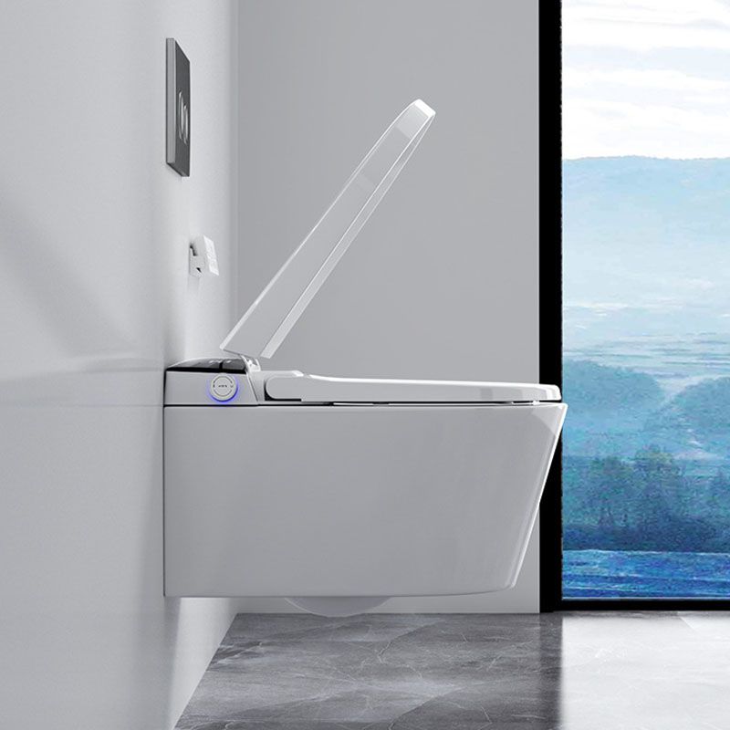 Elongated Toilet Wall Hung 1-Piece Automatic UV Sterilization Toilet with Concealed Tank Clearhalo 'Bathroom Remodel & Bathroom Fixtures' 'Home Improvement' 'home_improvement' 'home_improvement_toilets' 'Toilets & Bidets' 'Toilets' 1200x1200_5e879ce4-1deb-4166-9f1a-26bde9732f75