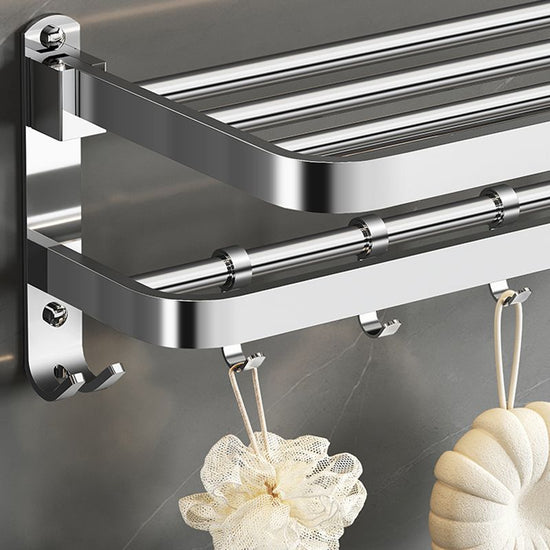 Polished Chrome Modern Bathroom Accessory Set in Stainless with Bath ...