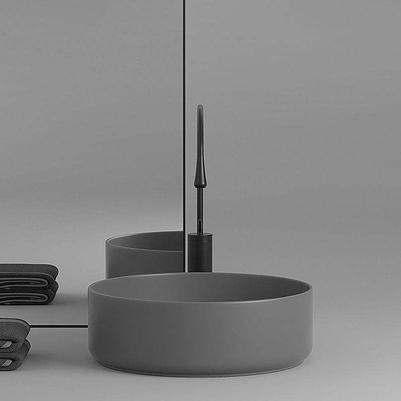 Round Porcelain Bathroom Sink with Shut-Off Valve Vessel Sink Clearhalo 'Bathroom Remodel & Bathroom Fixtures' 'Bathroom Sinks & Faucet Components' 'Bathroom Sinks' 'bathroom_sink' 'Home Improvement' 'home_improvement' 'home_improvement_bathroom_sink' 1200x1200_5efd2d6f-2df7-4a55-87ce-cf48bb9a459d