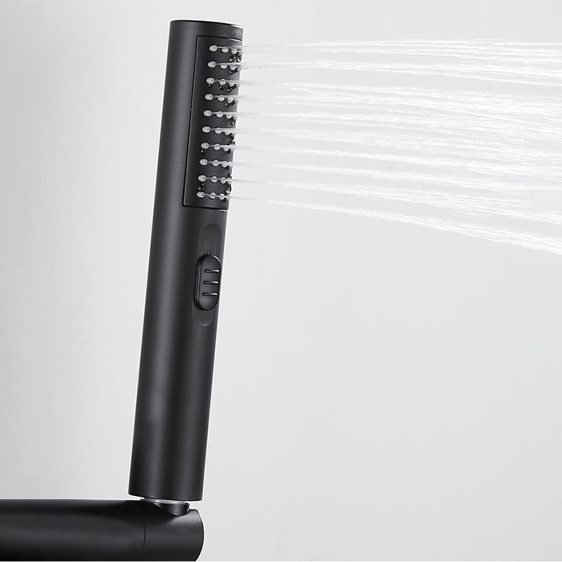 Wall Mounted Metal Tub Filler Single Handle Swivel Tub Faucet Trim Clearhalo 'Bathroom Remodel & Bathroom Fixtures' 'Bathtub Faucets' 'bathtub_faucets' 'Home Improvement' 'home_improvement' 'home_improvement_bathtub_faucets' 1200x1200_5efe42bd-8add-4d36-ba17-403e756b4dc0