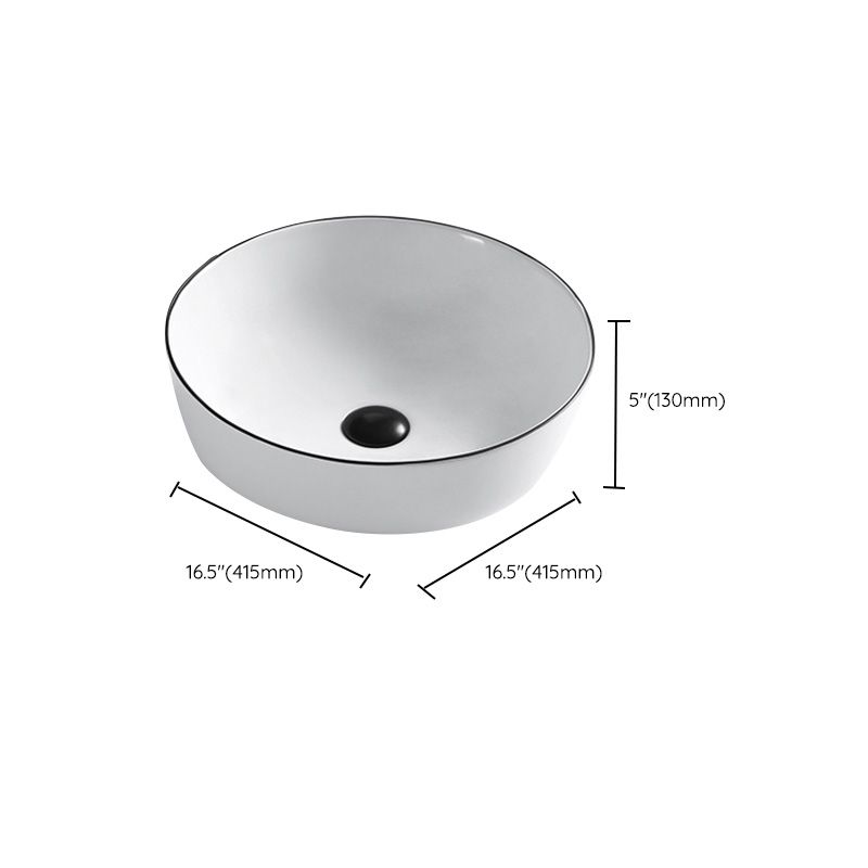 Modern Bathroom Sink Porcelain Pop-Up Drain Rectangular Vessel Sink Clearhalo 'Bathroom Remodel & Bathroom Fixtures' 'Bathroom Sinks & Faucet Components' 'Bathroom Sinks' 'bathroom_sink' 'Home Improvement' 'home_improvement' 'home_improvement_bathroom_sink' 1200x1200_5f01f3fd-8468-4b39-8435-0ea3a04b0d9e