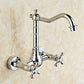 Glam 2-Handle Bathroom Sink Faucet 2-Hole Wall Mounted Bathroom Faucet Clearhalo 'Bathroom Remodel & Bathroom Fixtures' 'Bathroom Sink Faucets' 'Bathroom Sinks & Faucet Components' 'bathroom_sink_faucets' 'Home Improvement' 'home_improvement' 'home_improvement_bathroom_sink_faucets' 1200x1200_5f1a175d-06e8-437f-aada-c848a56004c4