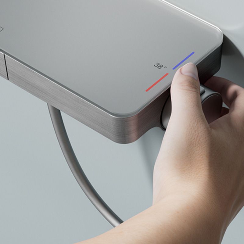 Contemporary Shower Set Handheld Shower Head Wall Mounted Shower System Clearhalo 'Bathroom Remodel & Bathroom Fixtures' 'Home Improvement' 'home_improvement' 'home_improvement_shower_faucets' 'Shower Faucets & Systems' 'shower_faucets' 'Showers & Bathtubs Plumbing' 'Showers & Bathtubs' 1200x1200_5f242dbc-8164-4b5d-b850-bb72589f69ad