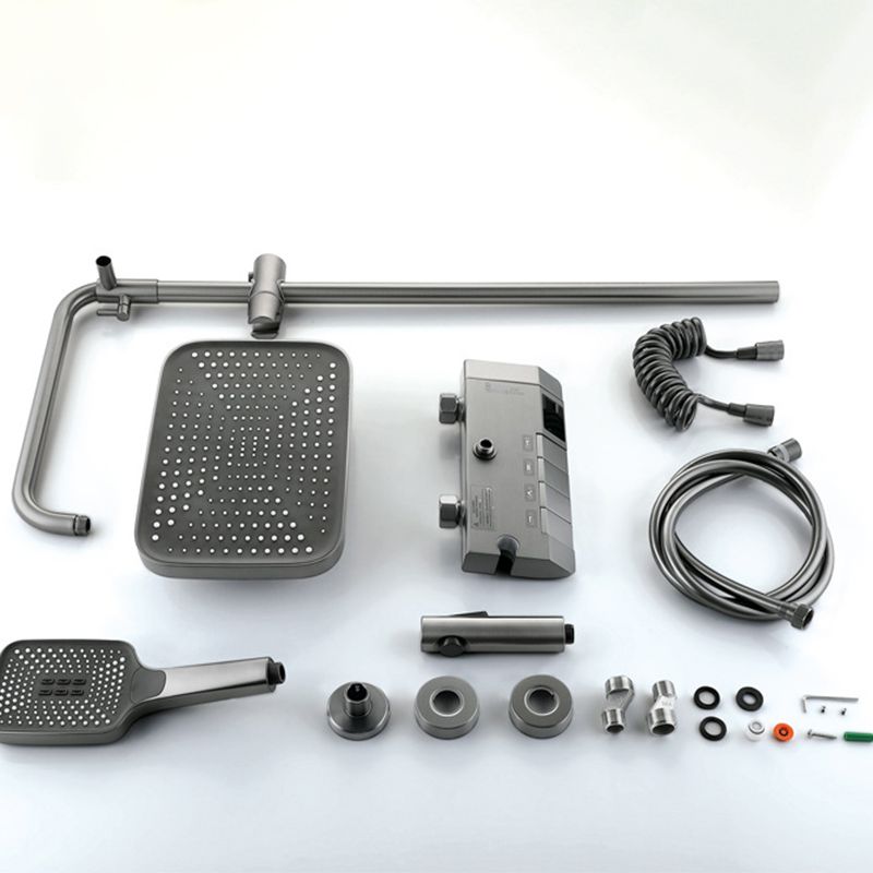 Wall Mounted Modern Square Metal Shower Brass Shower Head Shower Faucet Clearhalo 'Bathroom Remodel & Bathroom Fixtures' 'Home Improvement' 'home_improvement' 'home_improvement_shower_faucets' 'Shower Faucets & Systems' 'shower_faucets' 'Showers & Bathtubs Plumbing' 'Showers & Bathtubs' 1200x1200_5f334553-d78d-4ee3-837d-755be987ae09