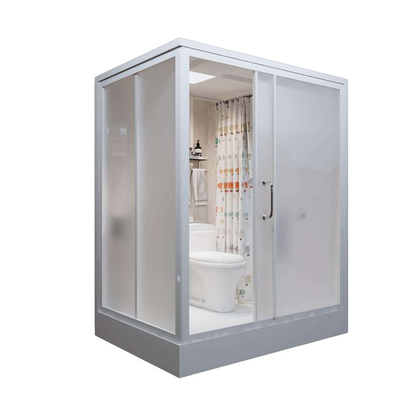 Rectangle Tempered Glass Shower Stall Semi-Frameless Shower Stall Clearhalo 'Bathroom Remodel & Bathroom Fixtures' 'Home Improvement' 'home_improvement' 'home_improvement_shower_stalls_enclosures' 'Shower Stalls & Enclosures' 'shower_stalls_enclosures' 'Showers & Bathtubs' 1200x1200_5f3df01f-b6a3-4d24-b626-22685676c15c