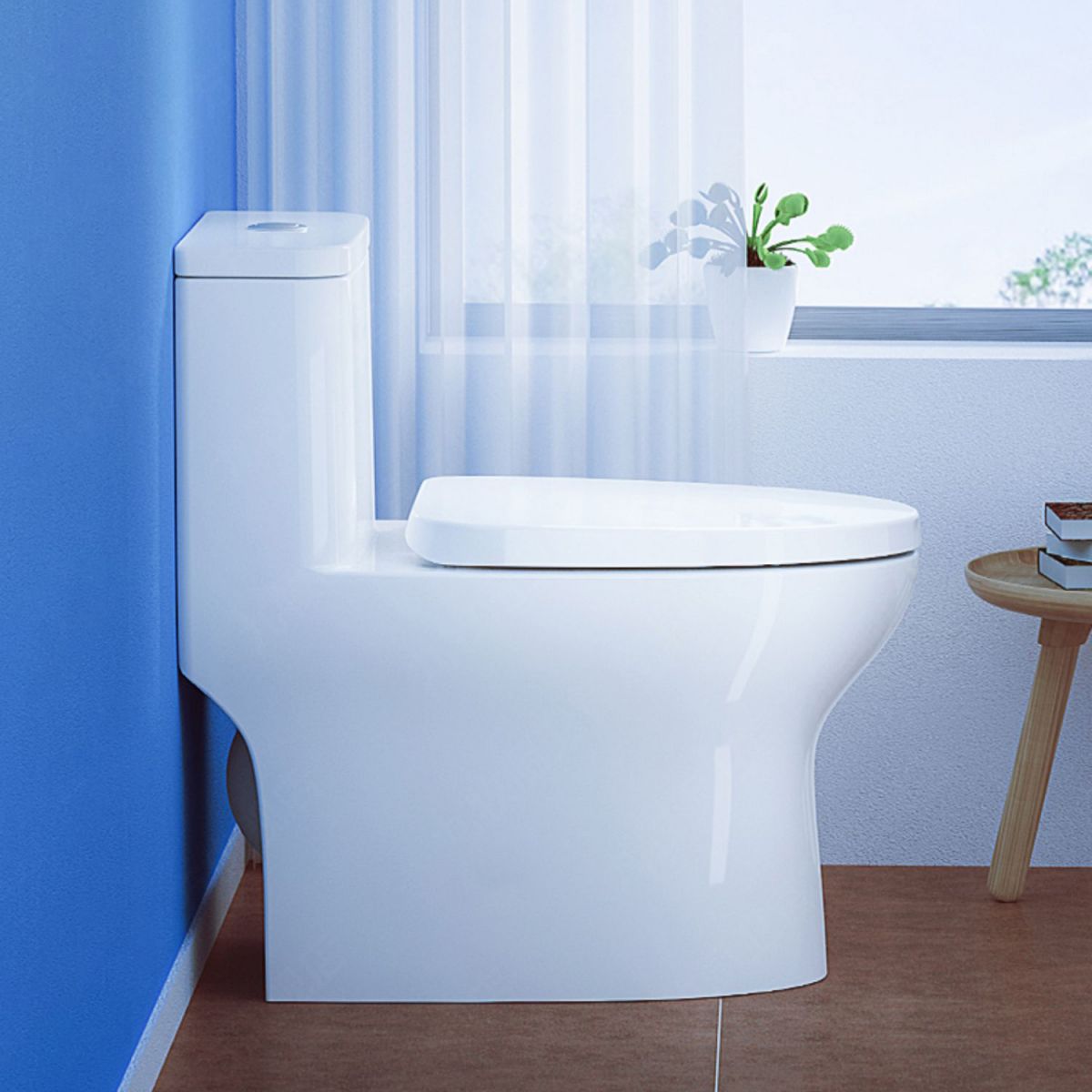 Traditional Toilet Bowl One Piece Toilet Floor Mounted Siphon Jet Toilet Clearhalo 'Bathroom Remodel & Bathroom Fixtures' 'Home Improvement' 'home_improvement' 'home_improvement_toilets' 'Toilets & Bidets' 'Toilets' 1200x1200_5f5abdce-77b1-40b7-a662-b6969acfb03d