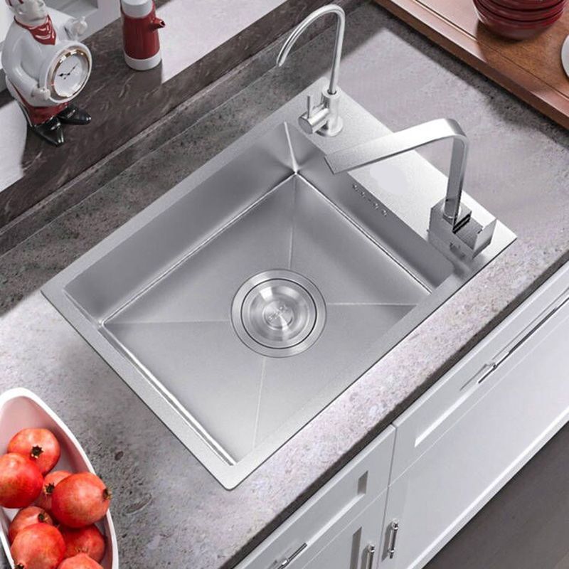 Modern Style Kitchen Sink Stainless Steel Drop-In Kitchen Sink Clearhalo 'Home Improvement' 'home_improvement' 'home_improvement_kitchen_sinks' 'Kitchen Remodel & Kitchen Fixtures' 'Kitchen Sinks & Faucet Components' 'Kitchen Sinks' 'kitchen_sinks' 1200x1200_5f7be563-d303-46b1-b754-157921a824a5