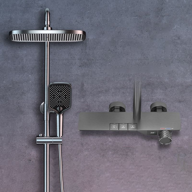 Shower Set Digital Display Simple Split Shower Set Bathroom Full Copper Booster Clearhalo 'Bathroom Remodel & Bathroom Fixtures' 'Home Improvement' 'home_improvement' 'home_improvement_shower_faucets' 'Shower Faucets & Systems' 'shower_faucets' 'Showers & Bathtubs Plumbing' 'Showers & Bathtubs' 1200x1200_5f7da2d8-7bbb-4c59-a9b8-4a7361df7b94