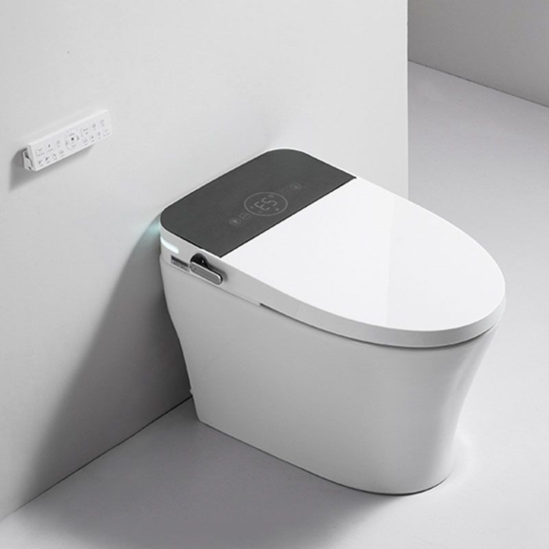 White Elongated Floor Standing Bidet with Heated Seat Contemporary Bidet Clearhalo 'Bathroom Remodel & Bathroom Fixtures' 'Bidets' 'Home Improvement' 'home_improvement' 'home_improvement_bidets' 'Toilets & Bidets' 1200x1200_5f817f70-6866-47f0-8bf3-0e0d9908e726