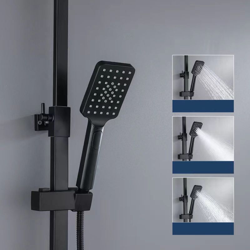Square Metal Shower System Volume Control Dual Shower Head Shower Faucet with Shower Arm Clearhalo 'Bathroom Remodel & Bathroom Fixtures' 'Home Improvement' 'home_improvement' 'home_improvement_shower_faucets' 'Shower Faucets & Systems' 'shower_faucets' 'Showers & Bathtubs Plumbing' 'Showers & Bathtubs' 1200x1200_5fa7c202-12aa-4374-baac-eb8b41a44866