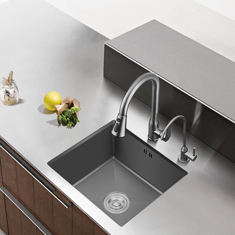 Modern Plain Kitchen Sink Overflow Hole Workstation Sink with Soundproofing Clearhalo 'Home Improvement' 'home_improvement' 'home_improvement_kitchen_sinks' 'Kitchen Remodel & Kitchen Fixtures' 'Kitchen Sinks & Faucet Components' 'Kitchen Sinks' 'kitchen_sinks' 1200x1200_5faecb63-5057-406d-afe2-e7b6481f329c