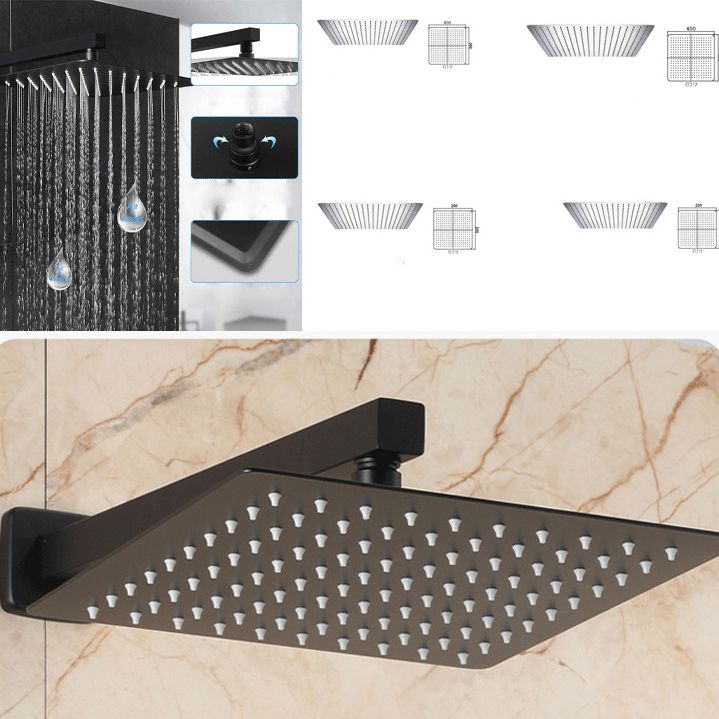 Shower System Square Handheld Shower Knot Handle Shower Trim Clearhalo 'Bathroom Remodel & Bathroom Fixtures' 'Home Improvement' 'home_improvement' 'home_improvement_shower_faucets' 'Shower Faucets & Systems' 'shower_faucets' 'Showers & Bathtubs Plumbing' 'Showers & Bathtubs' 1200x1200_5ff8890d-ab69-4609-bf0c-739078ffd8e5