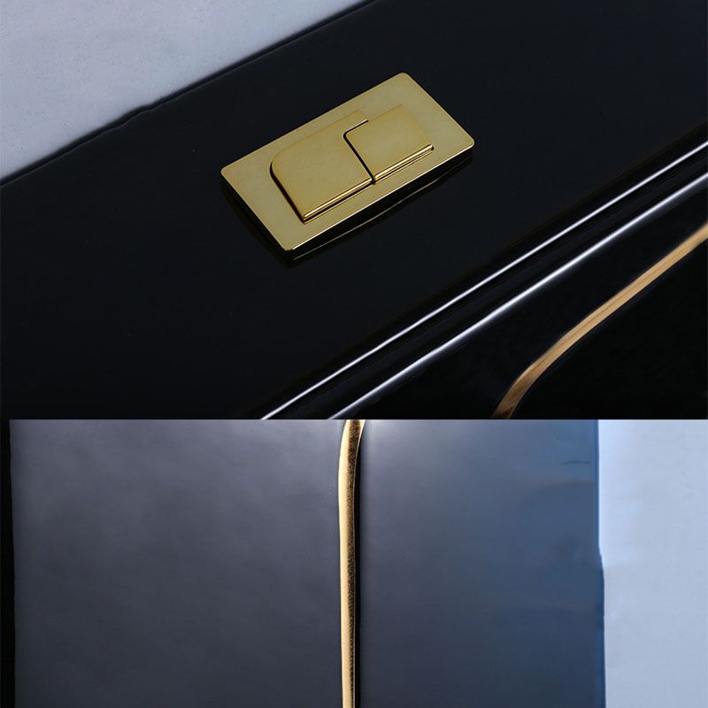 Household Water-saving Toilet Siphon One-piece Large-diameter Toilet in Black Finish Clearhalo 'Bathroom Remodel & Bathroom Fixtures' 'Home Improvement' 'home_improvement' 'home_improvement_toilets' 'Toilets & Bidets' 'Toilets' 1200x1200_601564ec-33cd-4117-8a05-8e78bcbdfc77