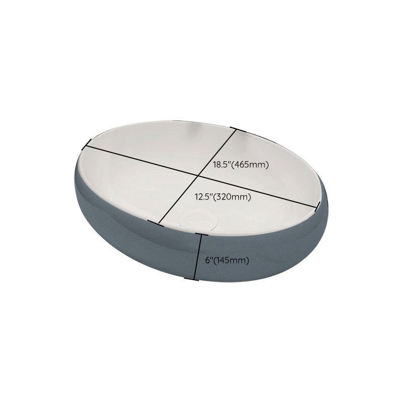 Modern Style Vessel Bathroom Sink Round Ceramic Vessel Bathroom Sink Clearhalo 'Bathroom Remodel & Bathroom Fixtures' 'Bathroom Sinks & Faucet Components' 'Bathroom Sinks' 'bathroom_sink' 'Home Improvement' 'home_improvement' 'home_improvement_bathroom_sink' 1200x1200_60233a7a-dabc-466b-bd58-8d48168a2a02