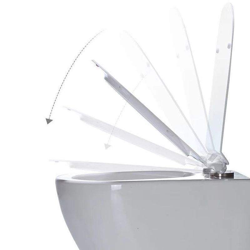 Modern Wall Mount Toilet Bowl 1-Piece Urine Toilet with Slow Close Seat for Washroom Clearhalo 'Bathroom Remodel & Bathroom Fixtures' 'Home Improvement' 'home_improvement' 'home_improvement_toilets' 'Toilets & Bidets' 'Toilets' 1200x1200_602b5e39-ef92-4dad-af1d-6adb720d5ed2