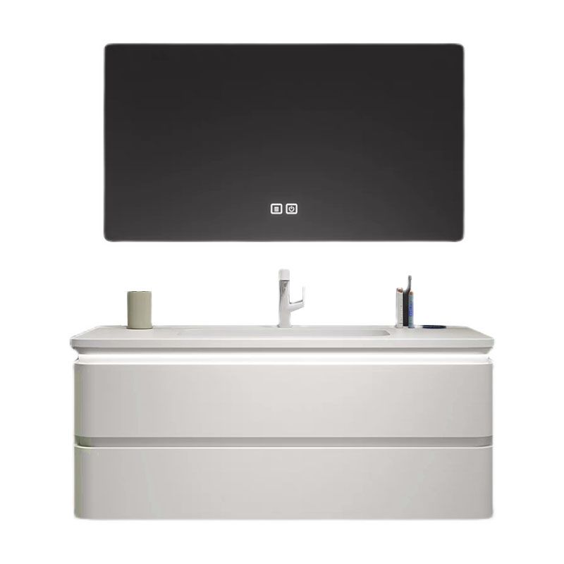 Wall Mount Modern Bathroom Vanity Set with Mirror Faucet Sink Clearhalo 'Bathroom Remodel & Bathroom Fixtures' 'Bathroom Vanities' 'bathroom_vanities' 'Home Improvement' 'home_improvement' 'home_improvement_bathroom_vanities' 1200x1200_602bbb3d-2148-4859-9924-602ca4395893