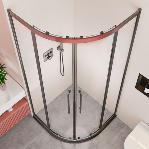 Double Sliding Easy Clean Glass Shower Stall Clear Framed Shower Enclosure Clearhalo 'Bathroom Remodel & Bathroom Fixtures' 'Home Improvement' 'home_improvement' 'home_improvement_shower_stalls_enclosures' 'Shower Stalls & Enclosures' 'shower_stalls_enclosures' 'Showers & Bathtubs' 1200x1200_602de747-ac8b-46cb-838d-8dd8487f05d0