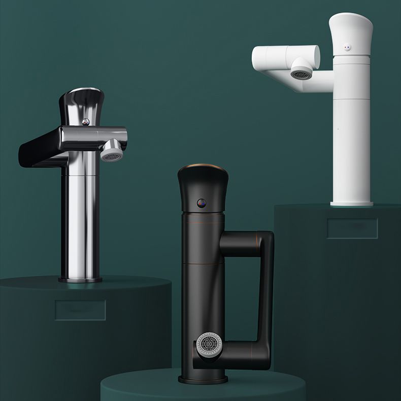 Contemporary Centerset Faucet Lever Handles Single Hole Solid Brass Circular Faucet Clearhalo 'Bathroom Remodel & Bathroom Fixtures' 'Bathroom Sink Faucets' 'Bathroom Sinks & Faucet Components' 'bathroom_sink_faucets' 'Home Improvement' 'home_improvement' 'home_improvement_bathroom_sink_faucets' 1200x1200_604afbb5-4341-4913-8896-e3c8bbe05279