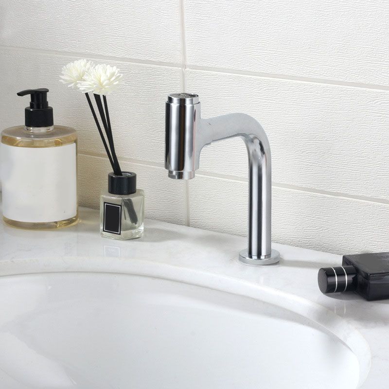 Modern Style Vanity Sink Faucet Swivel Spout Bathroom Faucet Clearhalo 'Bathroom Remodel & Bathroom Fixtures' 'Bathroom Sink Faucets' 'Bathroom Sinks & Faucet Components' 'bathroom_sink_faucets' 'Home Improvement' 'home_improvement' 'home_improvement_bathroom_sink_faucets' 1200x1200_6063e9fc-8d6f-410d-94b7-e16338766386