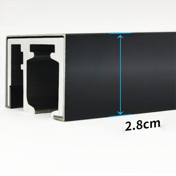 One-line Single-moving Shower Screen, Semi-frameless and Extremely Narrow Side Shower Door Clearhalo 'Bathroom Remodel & Bathroom Fixtures' 'Home Improvement' 'home_improvement' 'home_improvement_shower_tub_doors' 'Shower and Tub Doors' 'shower_tub_doors' 'Showers & Bathtubs' 1200x1200_606a34e5-f3db-4300-a97b-afe559b0d0d5