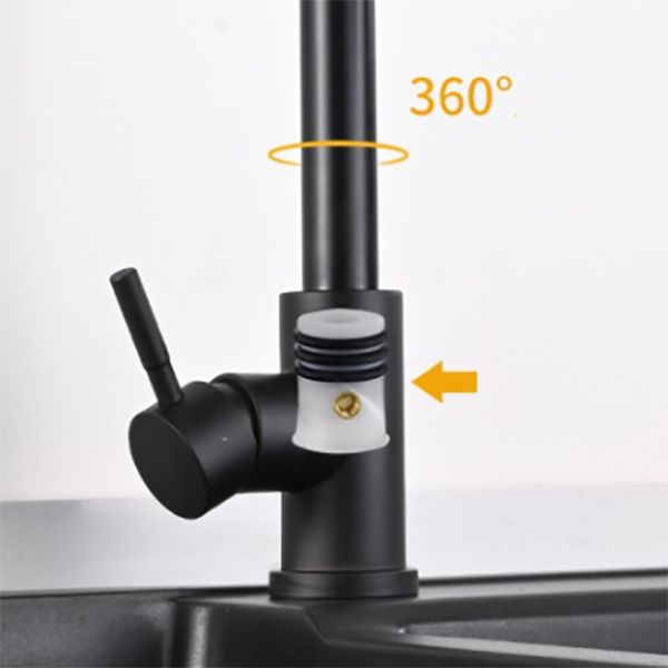 Modern Kitchen Faucet Stainless Steel Single Handle High Arc Retractable Kitchen Faucet Clearhalo 'Home Improvement' 'home_improvement' 'home_improvement_kitchen_faucets' 'Kitchen Faucets' 'Kitchen Remodel & Kitchen Fixtures' 'Kitchen Sinks & Faucet Components' 'kitchen_faucets' 1200x1200_606ba2e8-d14d-4981-99a6-2b91de12495c