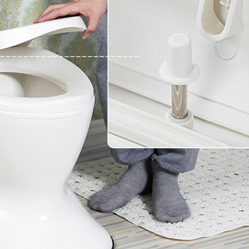 Contemporary Plastic Toilet Floor Mounted Toilet Bowl with Slow Close Seat for Bathroom Clearhalo 'Bathroom Remodel & Bathroom Fixtures' 'Home Improvement' 'home_improvement' 'home_improvement_toilets' 'Toilets & Bidets' 'Toilets' 1200x1200_60833f12-6c9c-405a-878c-aedde88b0a19