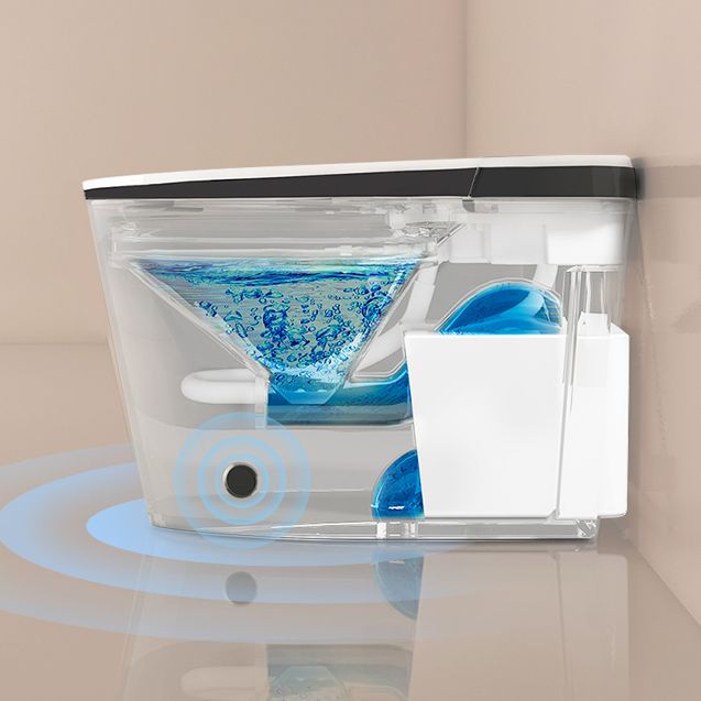 Contemporary White Elongated Water Pressure Control Dryer Floor Mount Bidet Clearhalo 'Bathroom Remodel & Bathroom Fixtures' 'Bidets' 'Home Improvement' 'home_improvement' 'home_improvement_bidets' 'Toilets & Bidets' 1200x1200_6089a5ce-3725-43dc-92f7-6dd0e537b699