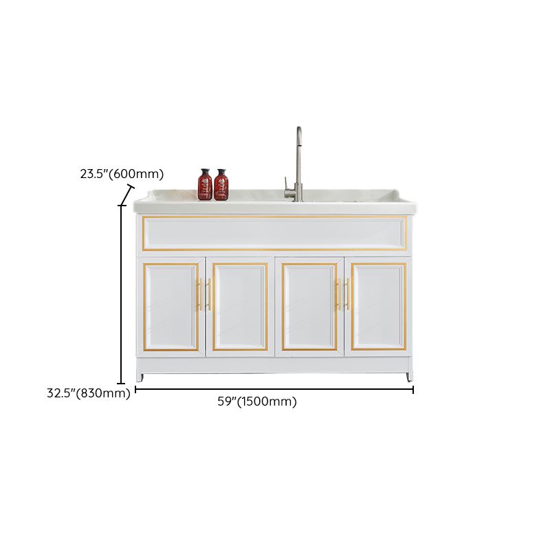 Bathroom Sink Vanity Ceramic Sink Drawers Storage Shelf Vanity with Faucet Clearhalo 'Bathroom Remodel & Bathroom Fixtures' 'Bathroom Vanities' 'bathroom_vanities' 'Home Improvement' 'home_improvement' 'home_improvement_bathroom_vanities' 1200x1200_609f15eb-32db-4053-8f82-707f06763c48