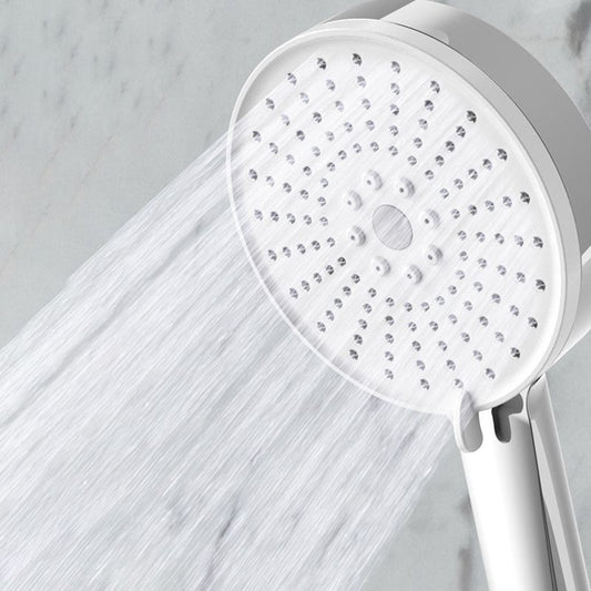 Plastic Handheld Shower Head Round Hand Shower with Self-Cleaning Clearhalo 'Bathroom Remodel & Bathroom Fixtures' 'Home Improvement' 'home_improvement' 'home_improvement_shower_heads' 'Shower Heads' 'shower_heads' 'Showers & Bathtubs Plumbing' 'Showers & Bathtubs' 1200x1200_60ad7755-f82e-475f-9620-3b653f19c39b