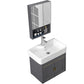 Glam Metal Base Vanity Set Single-Sink Rectangular Wall Mount Vanity Set Clearhalo 'Bathroom Remodel & Bathroom Fixtures' 'Bathroom Vanities' 'bathroom_vanities' 'Home Improvement' 'home_improvement' 'home_improvement_bathroom_vanities' 1200x1200_60b429e8-337a-4811-b35f-a6262d4c8599