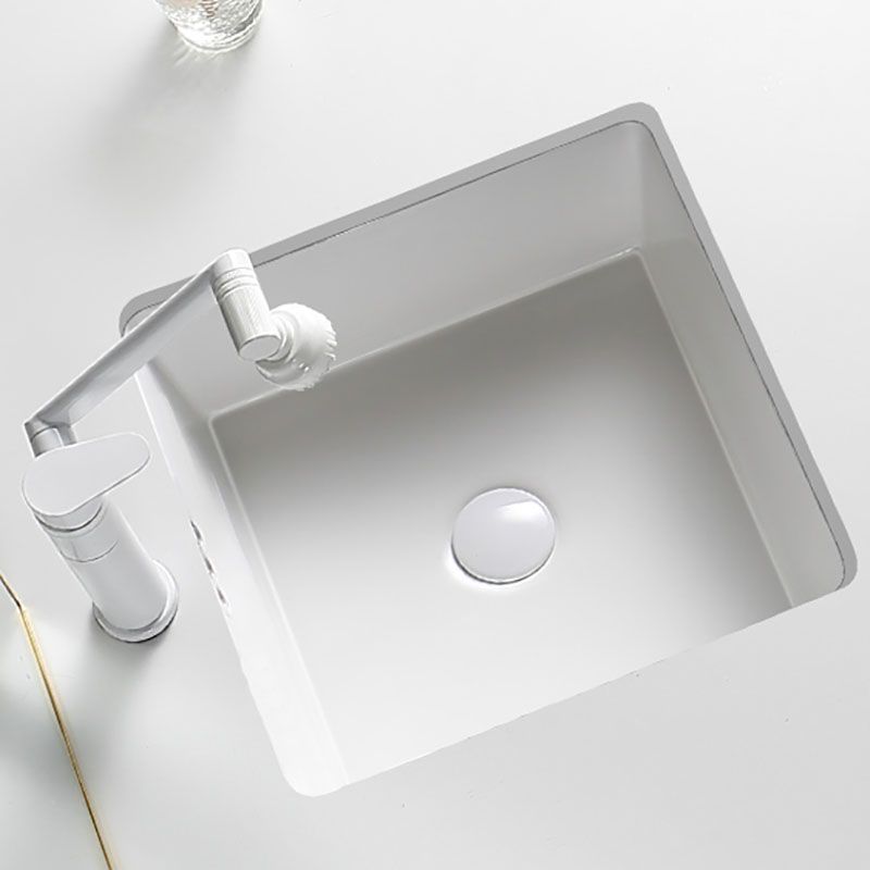 Modern Undermount Bathroom Sink Porcelain with Pop-Up Drain Basin Sink Clearhalo 'Bathroom Remodel & Bathroom Fixtures' 'Bathroom Sinks & Faucet Components' 'Bathroom Sinks' 'bathroom_sink' 'Home Improvement' 'home_improvement' 'home_improvement_bathroom_sink' 1200x1200_60c13ab2-a401-439b-846c-fea56a2179c0