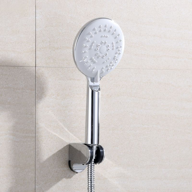 Silver Shower Head Combo Metal Modern 5-Spray Patterns Shower Heads Clearhalo 'Bathroom Remodel & Bathroom Fixtures' 'Home Improvement' 'home_improvement' 'home_improvement_shower_heads' 'Shower Heads' 'shower_heads' 'Showers & Bathtubs Plumbing' 'Showers & Bathtubs' 1200x1200_60da85f4-1dea-4f5d-aaf5-77168b1c0fef