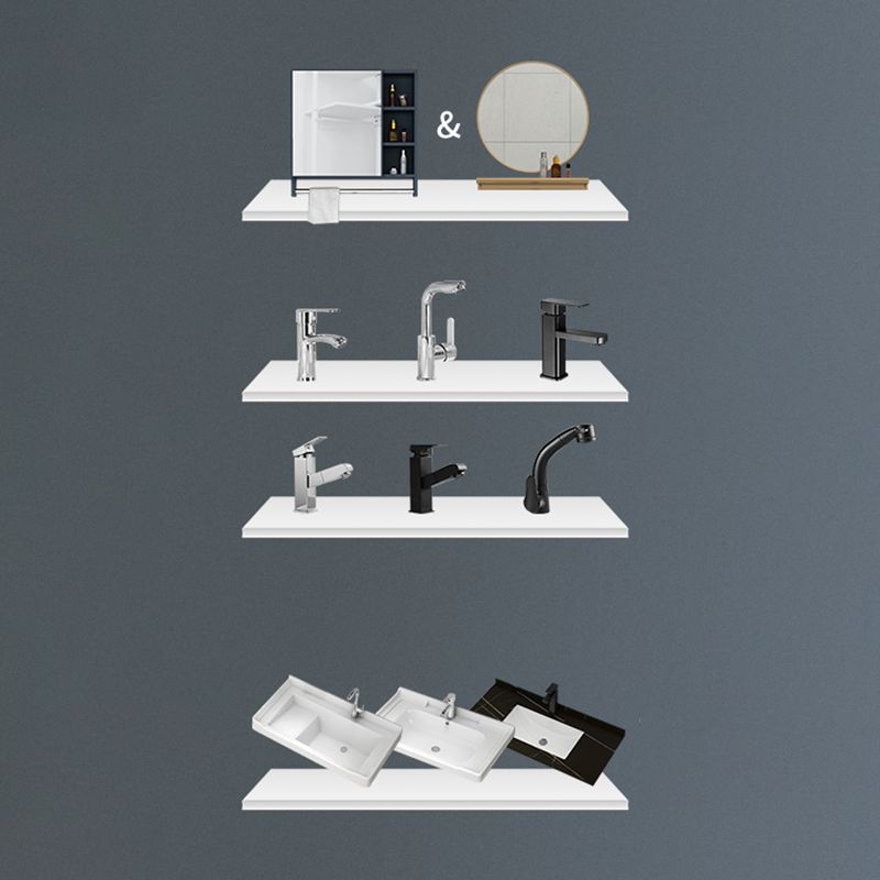 Glam Bathroom Vanity Ceramic Top with Faucet and Standalone Cabinet Vanity Set Clearhalo 'Bathroom Remodel & Bathroom Fixtures' 'Bathroom Vanities' 'bathroom_vanities' 'Home Improvement' 'home_improvement' 'home_improvement_bathroom_vanities' 1200x1200_60ead9d0-3e15-4de5-ac13-ca0c66d7152f