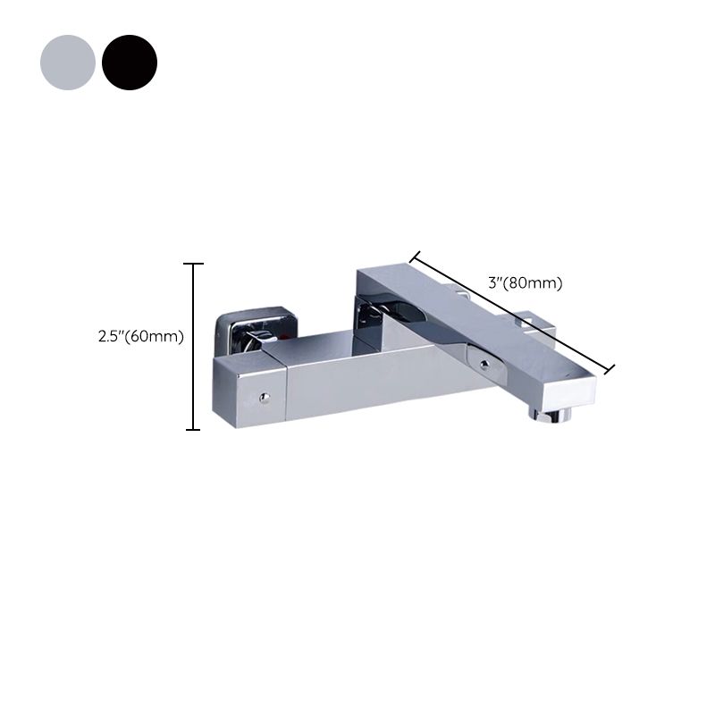 Wall Mounted Metal Freestanding Tub Filler Single Handle Freestanding Faucet Clearhalo 'Bathroom Remodel & Bathroom Fixtures' 'Bathtub Faucets' 'bathtub_faucets' 'Home Improvement' 'home_improvement' 'home_improvement_bathtub_faucets' 1200x1200_6117be9e-199a-4d91-9654-b5e5d13798b0