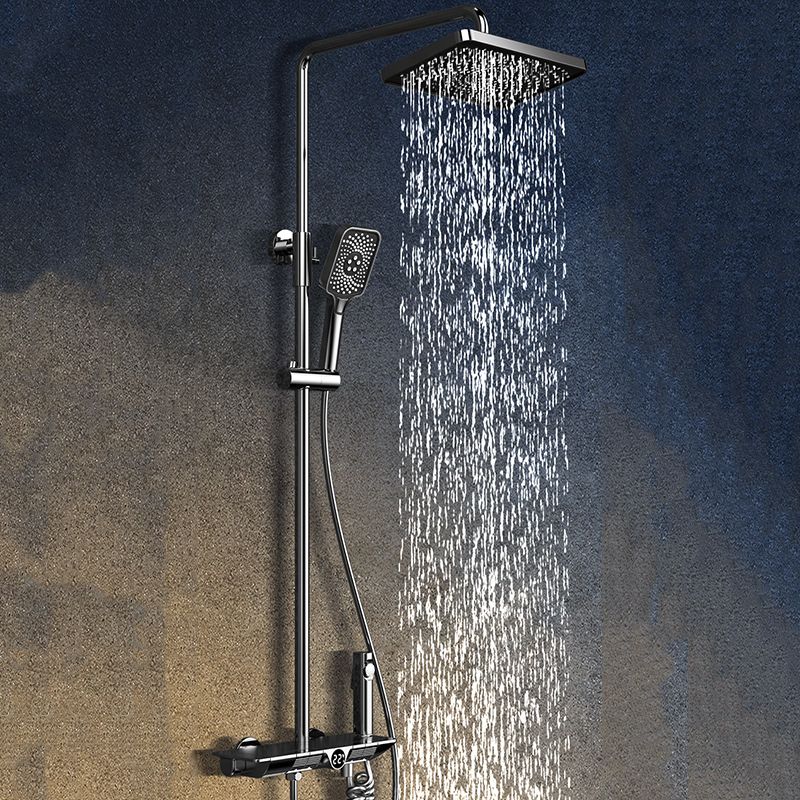 Modern Shower Head Combo Brass Adjustable Spray Pattern Shower System Clearhalo 'Bathroom Remodel & Bathroom Fixtures' 'Home Improvement' 'home_improvement' 'home_improvement_shower_faucets' 'Shower Faucets & Systems' 'shower_faucets' 'Showers & Bathtubs Plumbing' 'Showers & Bathtubs' 1200x1200_612c588f-e45e-4a46-b19c-ce1744be1e7f